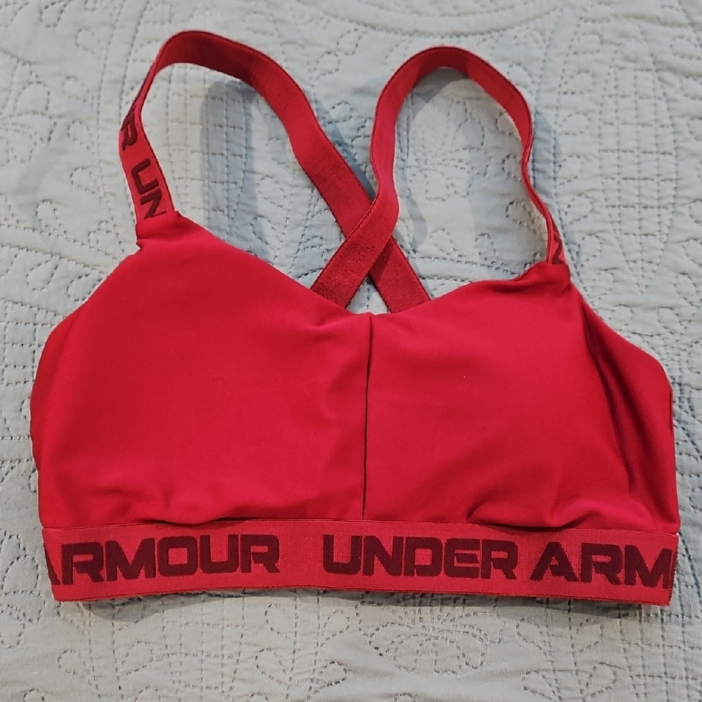 Under Armour Women's Bold Red Sports Bra